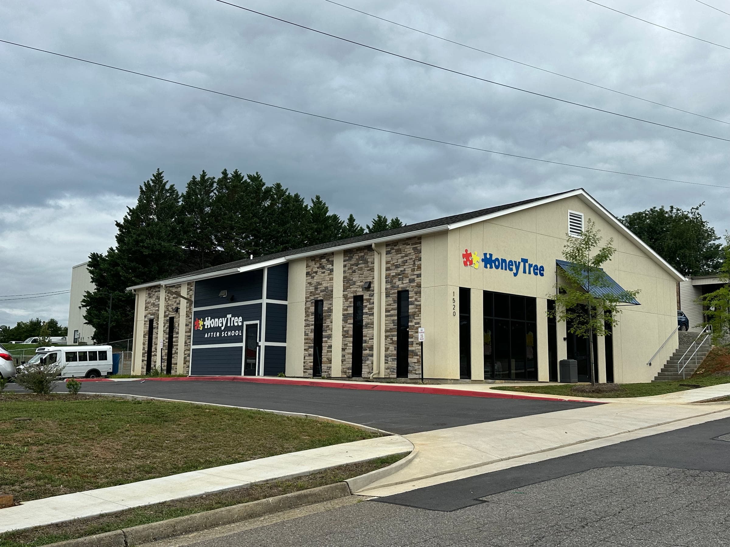 Finished exterior of the Honeytree After School Learning Center in Roanoke, Virginia.